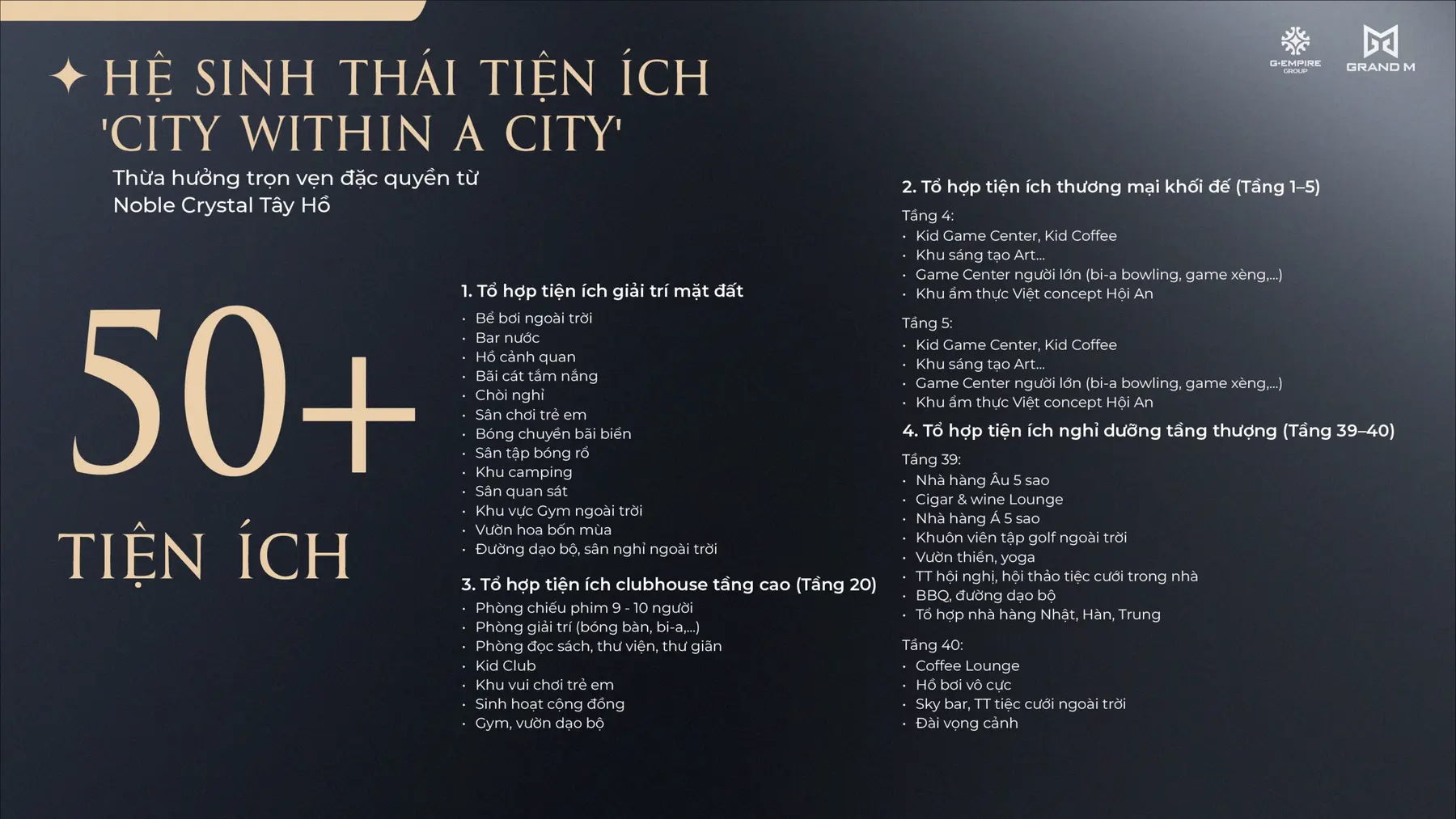 Tiện ích Noble Crystal