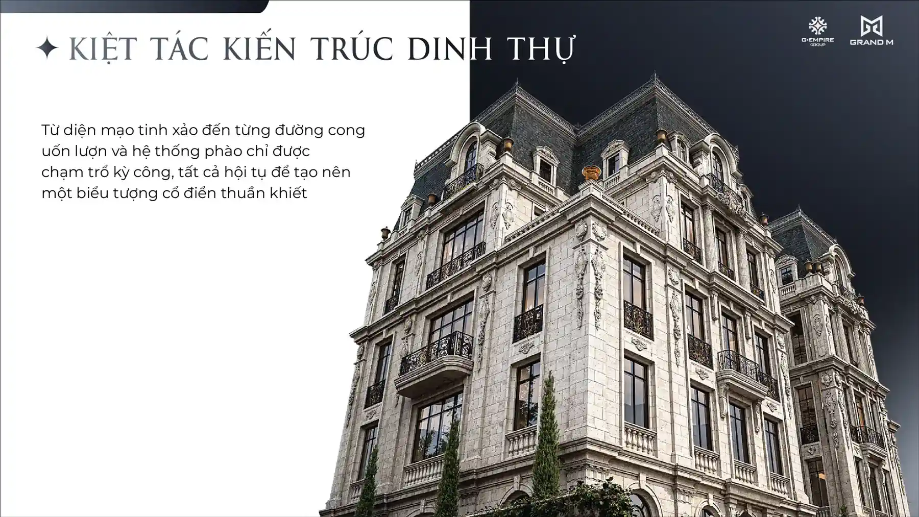 Kiến trúc ngoại thất Baroque Noble Palace Tây Hồ