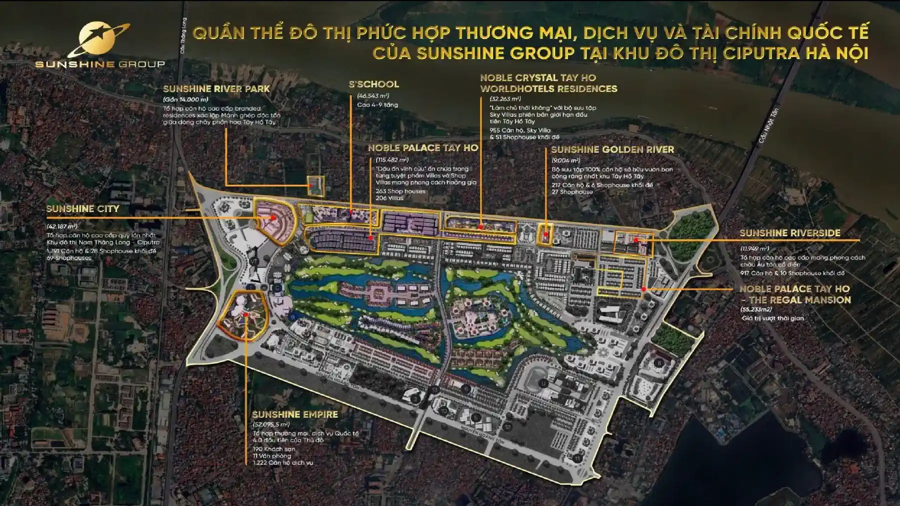 Vị trí Noble Palace Tây Hồ Masterplan Ciputra