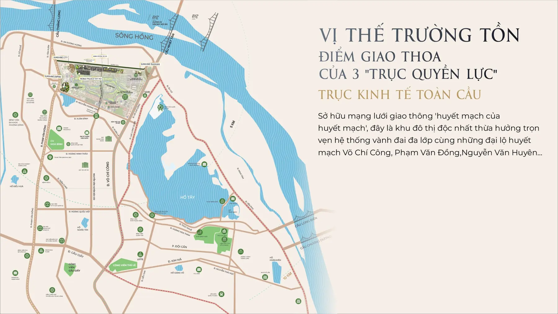 3 trục quyền lực Noble Palace Tây Hồ